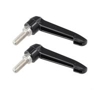 Minhe Lot de 2 poignées de levier de serrage élégantes et réglables pour tige de selle de vélo d'exercice avec goupille de verrouillage à ressort (25 mm)