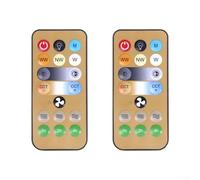 Minhe Lot de 2 télécommandes sans fil pratiques pour ventilateurs de plafond E27, ajustez sans effort l'éclairage et les paramètres du ventilateur
