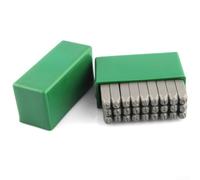 Minhe Lot de 27 poinçons en métal en forme de lettres et chiffres de 3 à 8 mm pour bricolage, bijoux, cuir, bois (6 mm)