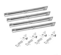 Minhe Lot de 4 têtes de poêle en acier inoxydable, longueur réglable, 30,5 à 44,5 cm, pièces de rechange faciles à nettoyer pour barbecues Weber Glo Forge