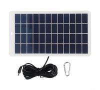 Minhe Panneau solaire 12 V 5 W avec interface CC pour l'extérieur pour le chargement de la batterie, module résistant aux intempéries pour lampes de jardin, cordon de 300 cm
