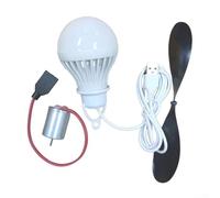Minhe STEM Learning Jeu de pales de moteur d'éolienne avec ampoule USB pour découvrir la transformation énergétique des enfants