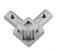 Minhe Support d'angle interne à 90 degrés pour profil en aluminium 2020 UE - Connecteur en forme de L - Haute brillance - Design précis pour cadre de bricolage industriel (sans fil supérieur)