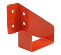 Minhe Support mural robuste pour tronçonneuse - Support de rangement en fer pour outils de jardin et coupe-cordes - Noir 9 x 6 cm (orange, 1 pièce par paquet)