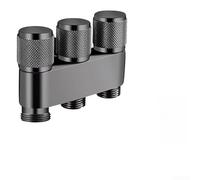 Minhe Vanne d'angle triple inverseur d'eau en cuivre 1 entrée 3 sorties avec commandes individuelles pour buanderie Profil compact compatible avec les connexions filetées standard (G)
