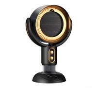 Minhe Ventilateur d'échappement portable pour une utilisation en intérieur avec fonction hotte amovible et batterie rechargeable 3000 mAh (noir doré)