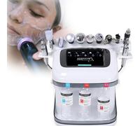 MINHUIJIHUI Appareil De Beauté 10 en 1, Machine Hydrafaciale Professionnelle Dotée De 10 Têtes, Écran LED, pour Hydratation Maximale, Nettoyage en Profondeur, Lissage des Rides, Protection Cutanée