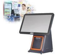 MINHUIJIHUI Caisse enregistreuse Intelligente, Caisse enregistreuse Tout-en-Un, Moniteur de Caisse à écran Tactile LCD, Terminal de Point de Vente avec Scanner Portable,Black