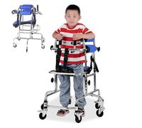 MINHUIJIHUI Cushion Walker pour Enfants Atteints De Paralysie Cérébrale, Cadre Debout De Réadaptation D'HéMipléGie Marcheur Aide à La Marche pour Les Personnes Handicapées