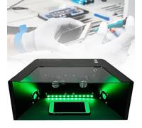 MINHUIJIHUI Hotte à Flux Laminaire Vertical,Air Flow Clean Bench, 4 Ventilateur,RéGlable Luminosité/Mode,pour RéParation TéLéPhone LCD, sans PoussièRe Atelier Laboratoire