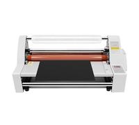 MINHUIJIHUI Machine à Plastifier Thermique Plastifieuse - Plastifieuse Professionnelle Machine - ChâSsis INOX -0-180℃ - éCran NuméRique - Offre Film 2mb - Bureau/éCole/Publicité