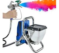 MINHUIJIHUI Machine de Pulvérisation Airless, Pulvérisateur de Peinture 1800 W, 228 Bars, 2 L/Min, Tuyau Haute Pression 5 m, Kit Complet avec Pistolet, Buses, Manomètre, pour Rénovation Maison