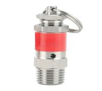 Mini 1/8" 1/4" BSPT mâle 0,5-10 bar 304 acier inoxydable 04 acier inoxydable sanitaire ressort soupape de sécurité de décharge de pression compresseur d'air(0.7mpa 7Bar,1l4 BSPT)