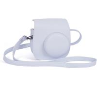 Mini 12 Instant Camera Case for Fujifilm Instax Mini 12/11,Premium PU Leather Case with Pocket and Detachable Adjustable Shoulder Strap,Clay White,camera cover