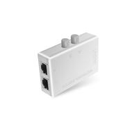 Mini 2 Port RJ45 RJ-45 Network Switch Dual Way Adapter HUB