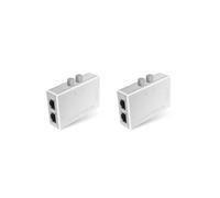 Mini 2 Port RJ45 RJ-45 Network Switch Dual Way Adapter HUB