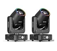 Mini 230W 7R Beam Lyres Lampe de scène Moving Head 13 couleurs 14 Gobos Jeu de Lumiere pour Disco Club Bar Mariage Noël Projecteurs (2pcs)