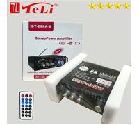 Mini 2CH HiFi Audio Amplificateur de puissance stéréo 220V bluetooth FM Radio