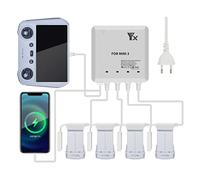 Mini 3 Batteries Chargeur, Charing Manager UAV Compatible pour DJI Mini 3 Drone Accessoires, Chargement de 4 Batteries en même Temps