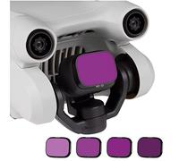 Mini 3 Pro Filtre, ND Filter Camera Kit Filtres Objectif Compatible avec Mini 3 Pro Accessoires Adopte Le Processus De Nano-revêtement Multicouche Double Face (ND8 ND16 ND32 ND64)