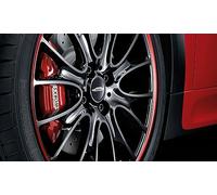 Mini 36136778917 - Cache moyeu noir avec logo John Cooper Works 54 mm, pièce authentique