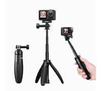 Mini 54cmPerche à Selfie pour Go Pro, trépied rétractable 2 en 1 Selfie Stick pour GoPro Hero 13 12 11 10 9 8, caméra d'action Accessoire compacte, Portable et réglable pour Vlog, Selfie de Voyage