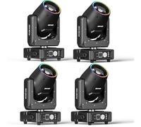 Mini 7R 230W Beam Lyres Lampe de scène Moving Head 13 couleurs 14 Gobos Jeu de Lumiere pour Disco Club Bar Mariage Noël Projecteurs(4pcs)