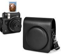 Mini 99 Case,PU Leather Protective Case for Fujifilm Instax Mini 99 Instant Camera with Detachable Shoulder Strap,Black,Faux Leather