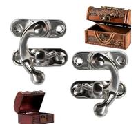 Mini à à bras oscillant style vintage gauche et droite | Vis de montage pour boîte à bijoux, boîte en bois, armoire, coffre, boîte de rangement, vitrine, petite boîte à souvenirs