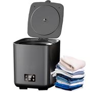 Mini à Laver 10l, Entièrement Automatique avec Séchoir à Spin, Opération Silencieuse, 4 Programmes, Pompe De Vidange Intégrée, pour Studio, Airbnb, Voyages d'affaires
