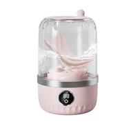 Mini à linge, petite rondelle de charge pour nettoyage rapide, camping et utilisation de l'hôtel avec un fonctionnement sans main, séchoir à spin compact pour le dortoir de voyage, finition blanche ma