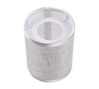 Mini Abat-jour Rond en Lin Argenté pour Lampe de Bureau | Texture Naturelle Élégante, Forme Stable et Résistante, pour Lampes de Chevet, E14, la Cuisine Suspendre