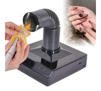 Mini absortisseur de fumée, extracteur de fumées portables avec lumière LED pour souder, impression 3D, art des ongles et broyage - Purificateur d'air de bureau avec fonctionnement et filtre black