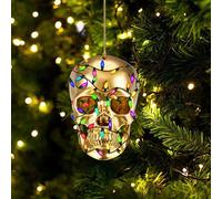 Mini Accessoires De Décoration De Crâne, Rétroviseur De Voiture, Arbre De Noël, Conception D'os, Jouet Délicat, Bricolage Artisanal, Accessoires Faits À La Main