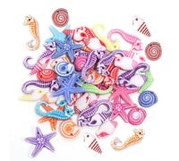 Mini Accessoires De Vie Marine, Accessoires De Plage, Mini Coquillages, Décoration D'Étoile De Mer, Petites Coquilles, Coquillages Pour L'Artisanat, 100 Pièces