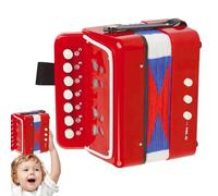 Mini accordéon pour - ABS - 18 x 17 x 10 cm - Instrument de basse à 7 boutons - Avec boutons sonores éducatifs - Pour apprendre la musique - Jouet d'éveil musical - Pour débutants