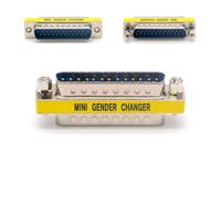 Mini adaptateur de changement de sexe,D-SUB DB9 DB15 DB25 9/15/25 broches mâle/femelle à mâle/femelle,Port RS232 Com VGA,M-F M-M F-F - Type DB25 Male to Male-2 pcs