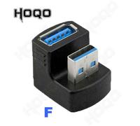 Mini adaptateur de genre HDMI en forme de U résistant à 360,USB 3.2,adaptateur de type C,rallonge USB mâle vers femelle,convertisseur USB C,HD,2.1V,8K,60Hz - Type usb 3.0 u shape-up-10PCS