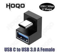 Mini adaptateur de genre HDMI en forme de U résistant à 360,USB 3.2,adaptateur de type C,rallonge USB mâle vers femelle,convertisseur USB C,HD,2.1V,8K,60Hz - Type usb-c u shape-otg-10PCS
