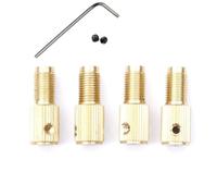 Mini adaptateur de mandrin auto-serrant en laiton avec connecteur d'arbre de moteur à filetage M8, assemblage de mandrin de précision pour outil rotatif ou accouplement de petit moteur, convient pour