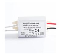 Mini adaptateur de pilote LED Ultra-fin AC100-240V à DC 12V IP67 12W 20W 30W, transformateur de bande lumineuse extérieure, alimentation à découpage(12W)