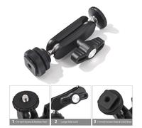 Mini adaptateur de tête sphérique Cool, 1 kg, 1/4 de pouce noir