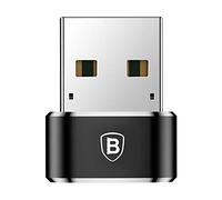 Baseus Adaptateur USB-A (mâle) vers USB-C (femelle) OTG Noir