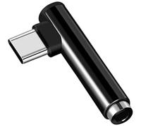 Mini Adaptateur Type C/Jack pour Google Pixel 6" Smartphone Audio USB-C Ecouteurs Chargeur Casque (Noir)