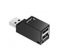 Mini adaptateur USB multiprise 1 à 3 ports haute vitesse USB 2.0 U lecteur Z2q7 carte pour PC disque acces hub ordinateur portable
