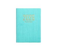 Mini agenda de poche 2026 A7 - Carnet de poche et planificateur - Avec journal de voyage - Planification quotidienne hebdomadaire mensuelle - Pour l'école, le bureau, la maison, les étudiants - Vert
