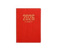 Mini agenda de poche 2026 format A7 - Carnet de poche et planificateur - Avec journal de voyage - Planification quotidienne hebdomadaire mensuelle - Pour l'école, le bureau, la maison, les étudiants