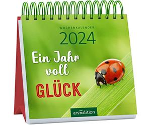 Mini Agenda hebdomadaire Une année pleine de bonheur 2024