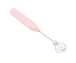 Mini Agitateur électrique, Batteur à œufs sans Fil Portable, Mélangeur de Cuisine avec 3 Modes de Mélange, Fouet à œufs en Acier Inoxydable pour Gâteaux Beurre Biscuits (Rose)