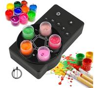 Mini agitateur Vortex, mélangeur magnétique pour encres de tatouage avec 8 coupelles de couleur, 3 vitesses réglables - Mélangeur automatique à vortex pour vernis à ongles et encres de tatouage